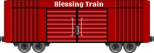 Blessing Train red box car clip art